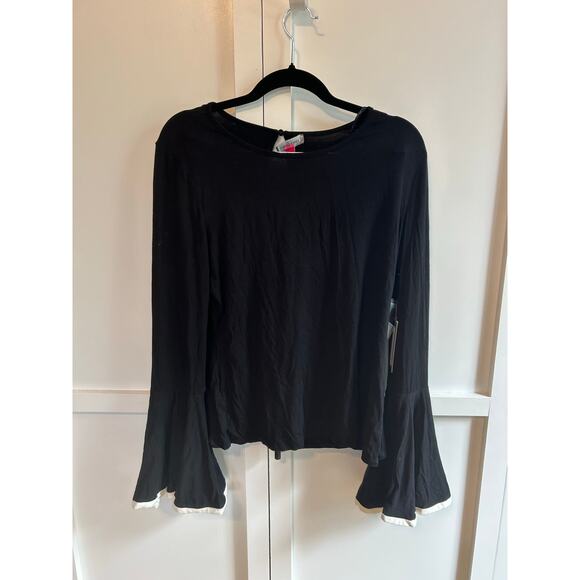 Vince Camuto Trumpet Sleeve Blouse Medium NWT - Picture 3 of 4